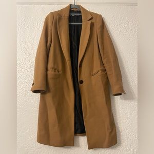Womens size xs zara pea coat. Tan/ brown color great condition worn only twice.